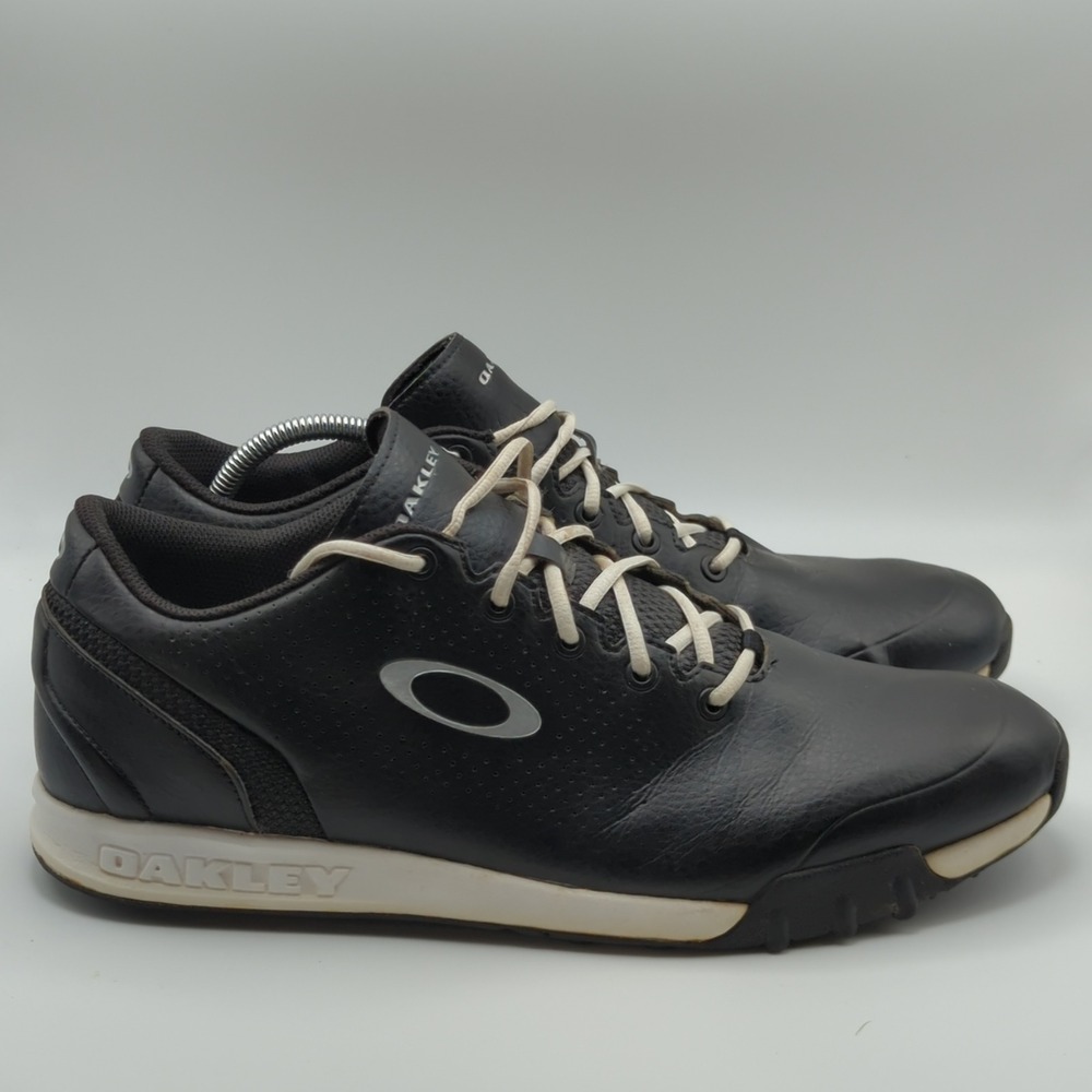 Oakley Core-Flex Golf Shoes Mens Size 13‎ Black Leather Spikeless Sneakers